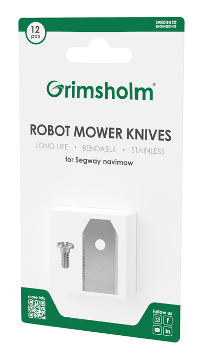 Knivar t/robotgräsklippare 12-pack Grimsholm